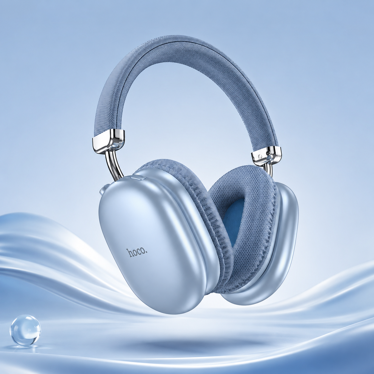 HOCO W35 Max Bluetooth 5.3 Over-Ear-Kopfhörer – 90 Std. Laufzeit, AUX & TF, Blau