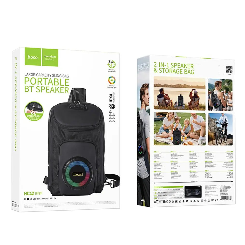 hoco. HC42 2-in-1 Bluetooth-Lautsprecher-Rucksack mit RGB
