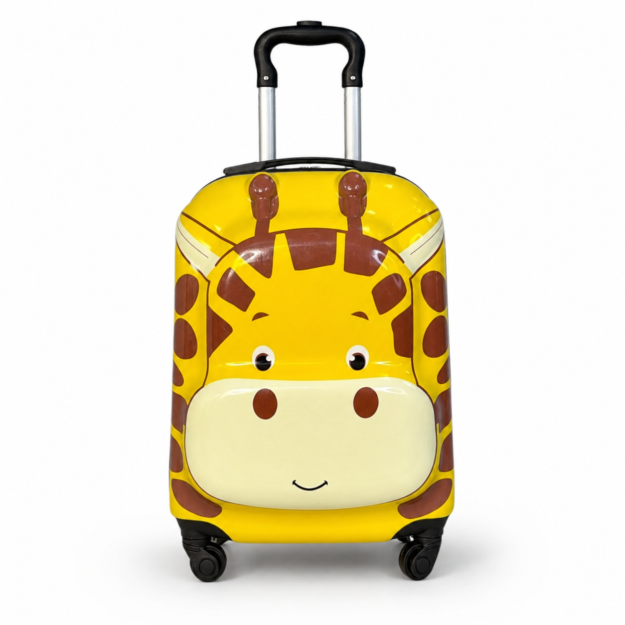 Kinder-Reisekoffer Giraffe – Hartschale mit 4 Rollen, 42 cm