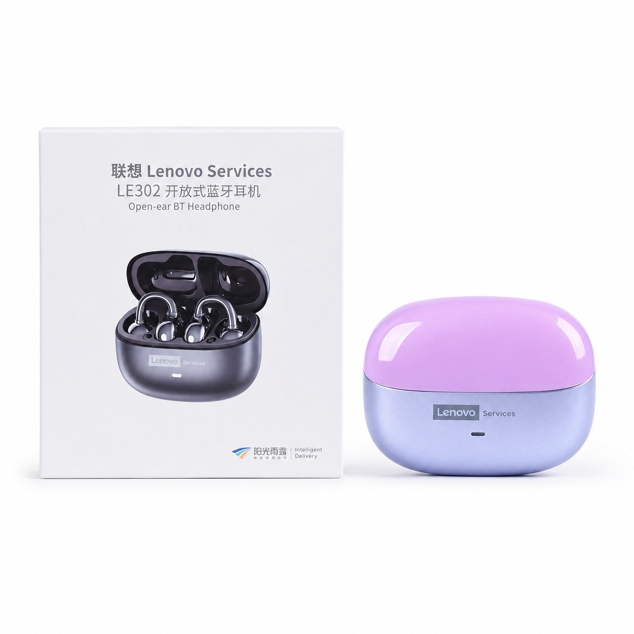 Lenovo LE302 Open-Ear Wireless Earbuds – Lila