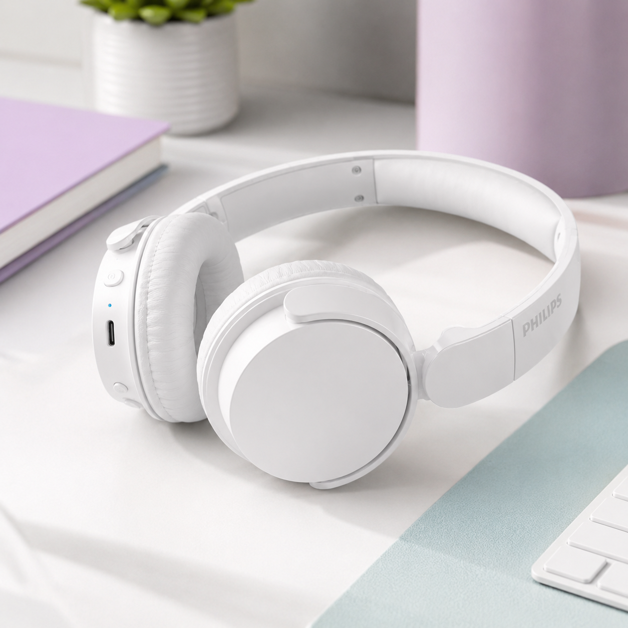 Philips TAH4209 On-Ear Bluetooth-Kopfhörer – Weiß
