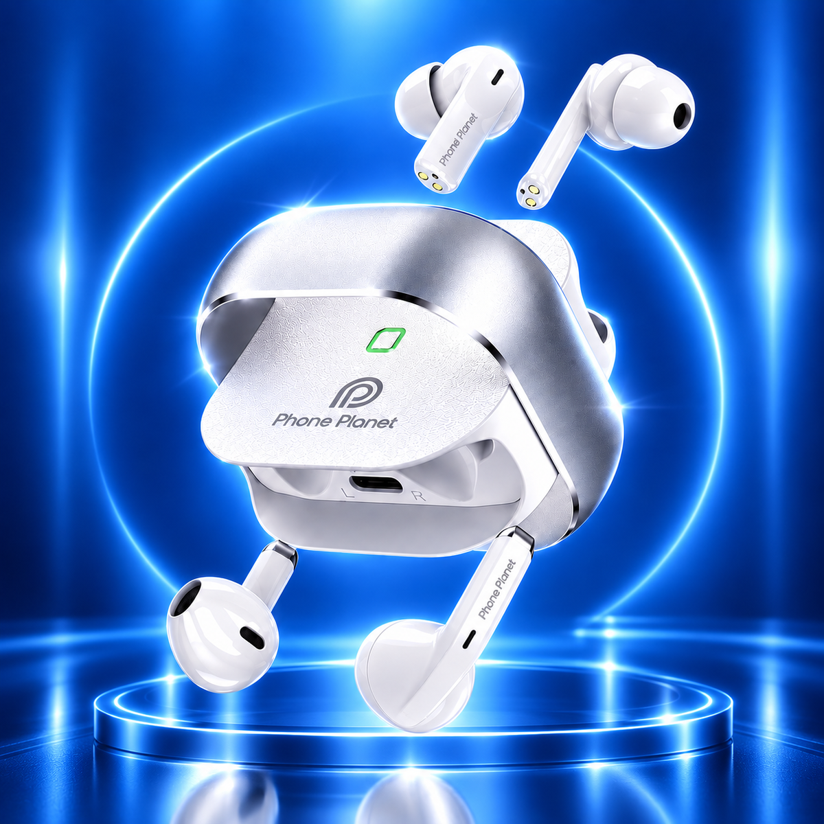 2in1 Bluetooth 5.3 TWS Kopfhörer 4 Ohrhörer Dual Connection ENC Wireless