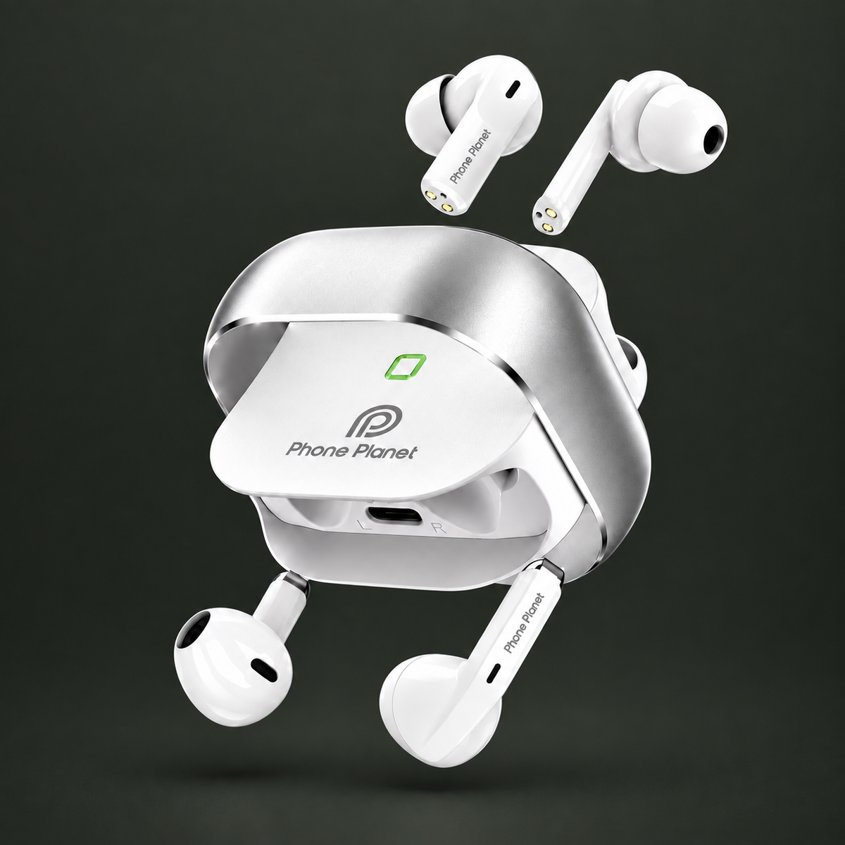 2in1 Bluetooth 5.3 TWS Kopfhörer 4 Ohrhörer Dual Connection ENC Wireless