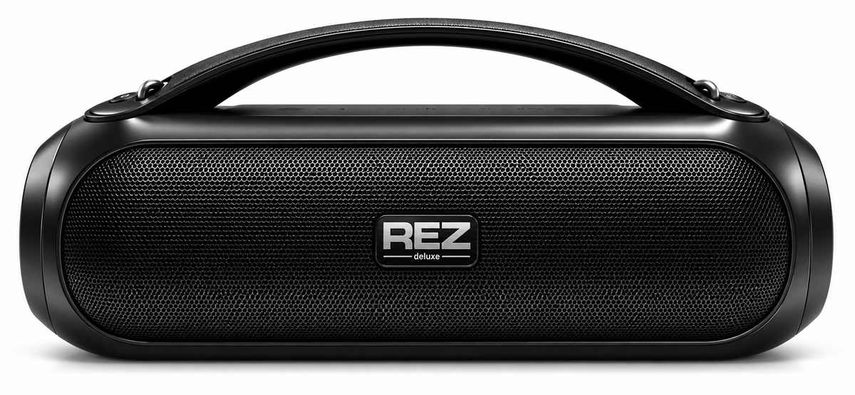 REZ Deluxe RSP-18 Bluetooth Lautsprecher 36W – RGB, TWS, IPX5, FM, USB & AUX